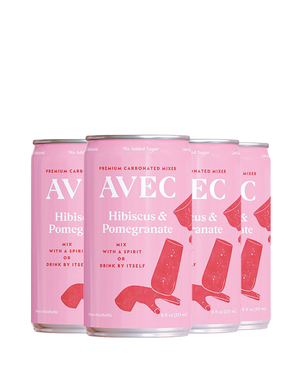 AVEC Hibiscus & Pomegranate (4-pack)
