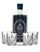HH Bespoke Gin with Markham Marquis by Waterford Double Old Fashioned Glasses