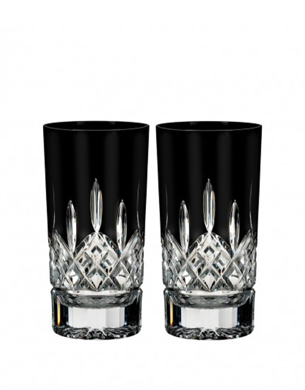 Waterford Lismore Black Hiball 12 Oz Set