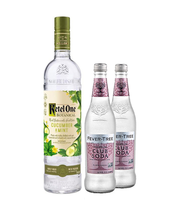 Ketel One® Botanical Cucumber & Mint with Two Fever-Tree Club Sodas