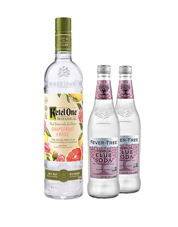 Ketel One® Botanical Grapefruit & Rose with Two Fever-Tree Club Sodas