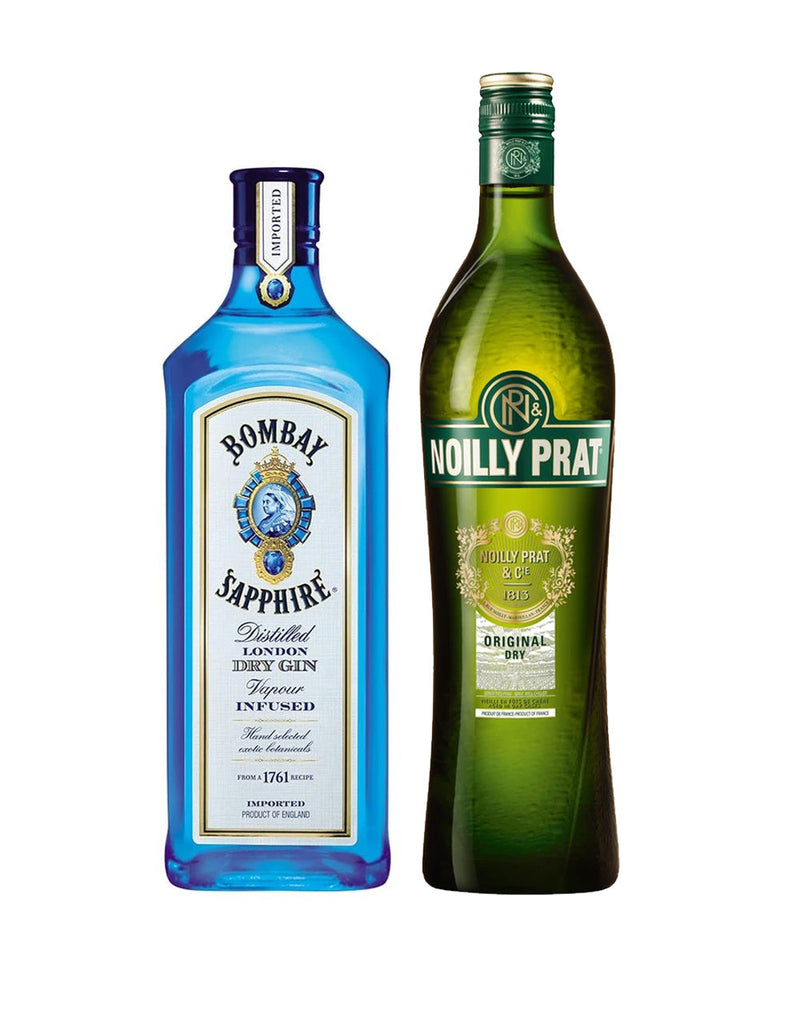 Bombay Sapphire Gin & Noilly Prat Gin Martini Kit