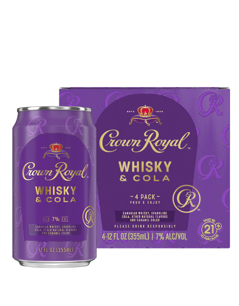 Crown Royal Whisky and Cola Canadian Whisky Cocktail