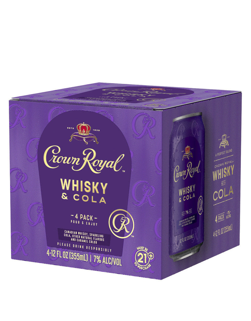 Crown Royal Whisky and Cola Canadian Whisky Cocktail