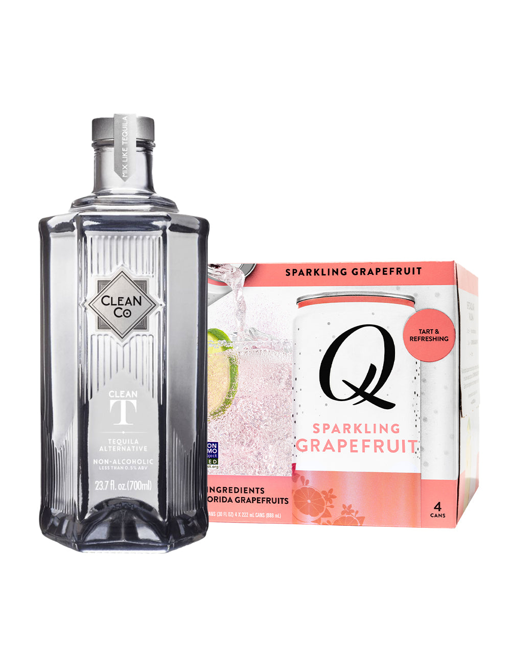 CleanCo Clean T with Q Grapefruit 4 Pack Cans