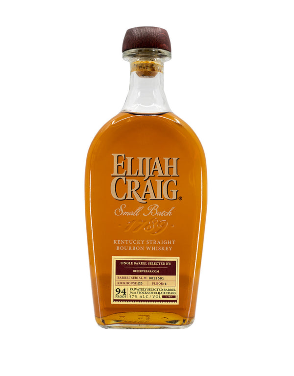 Elijah Craig Small Batch Bourbon Whiskey (ReserveBar Privately Selected)