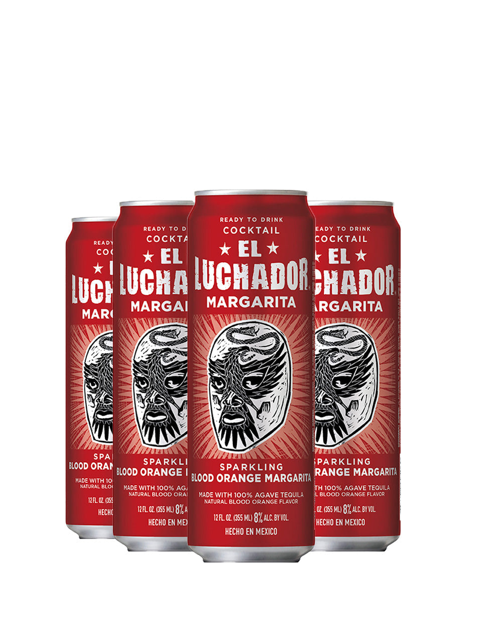 El Luchador Sparkling Blood Orange Margarita (4 pack)