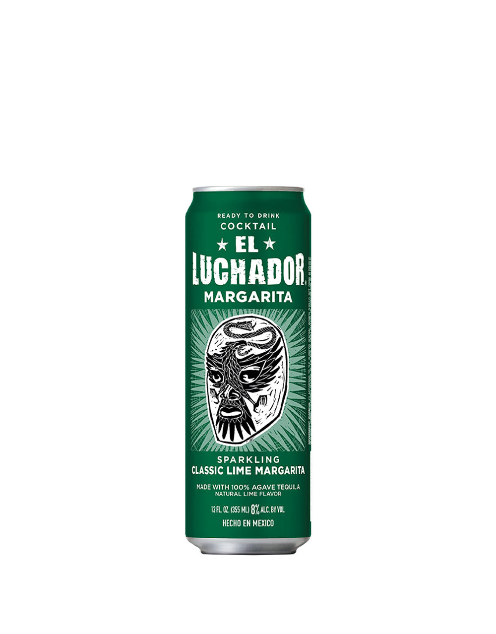 El Luchador Sparkling Classic Lime Margarita (12 Pack)
