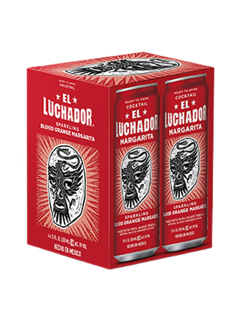 El Luchador Sparkling Blood Orange Margarita (4 pack)