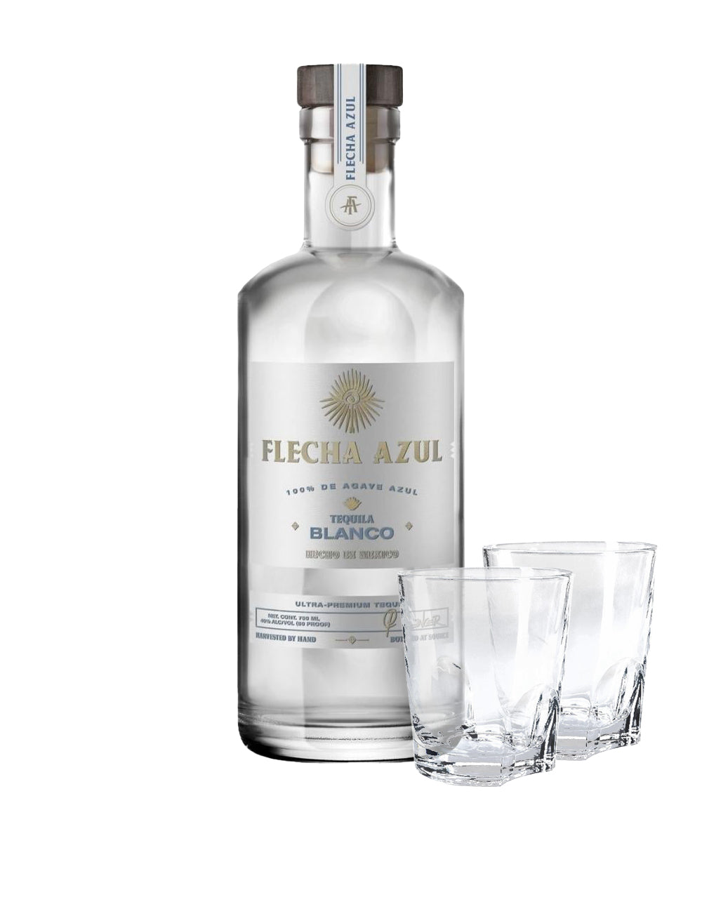 Flecha Azul Blanco with ReserveBar Rocks Glasses (Set of 2)