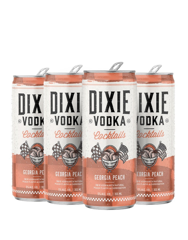 Dixie Vodka Cocktails Georgia Peach (24 Pack)