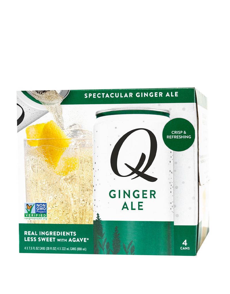Q Ginger Ale 4 Pack Cans