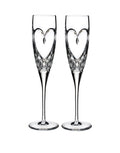 Waterford Love True Love Flute Pair