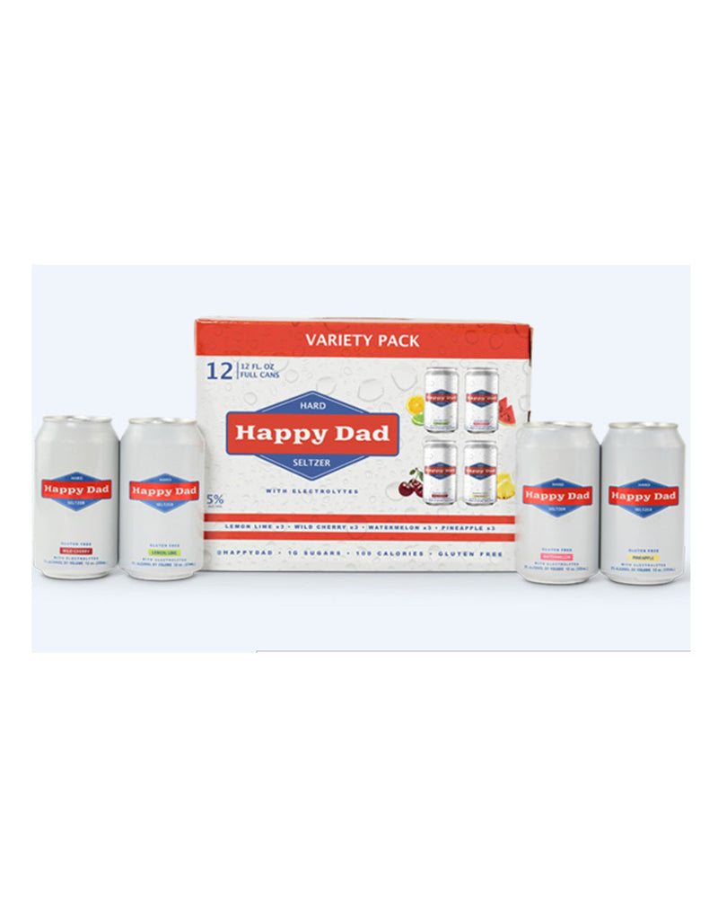 Happy Dad Hard Seltzer Variety Pack (12 Cans)