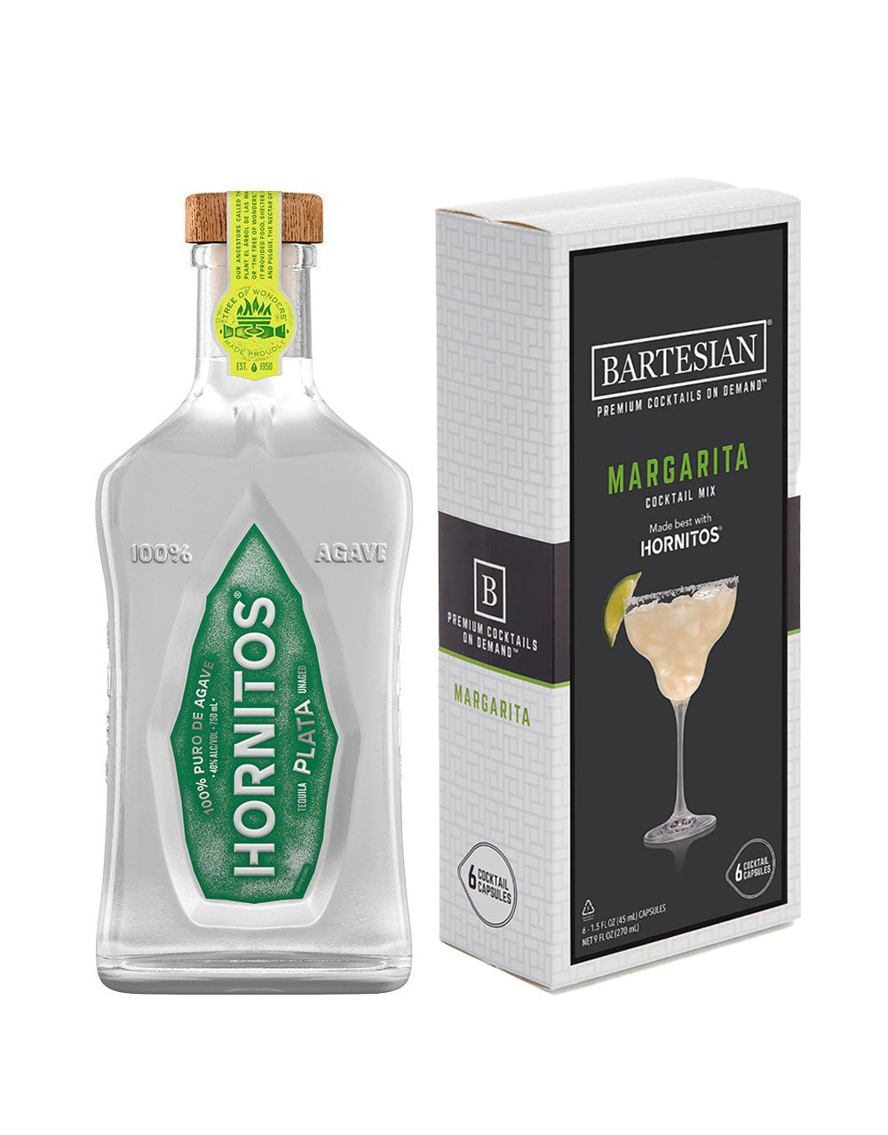 HORNITOS PLATA TEQUILA x Bartesian Margarita Capsules (6 pack)