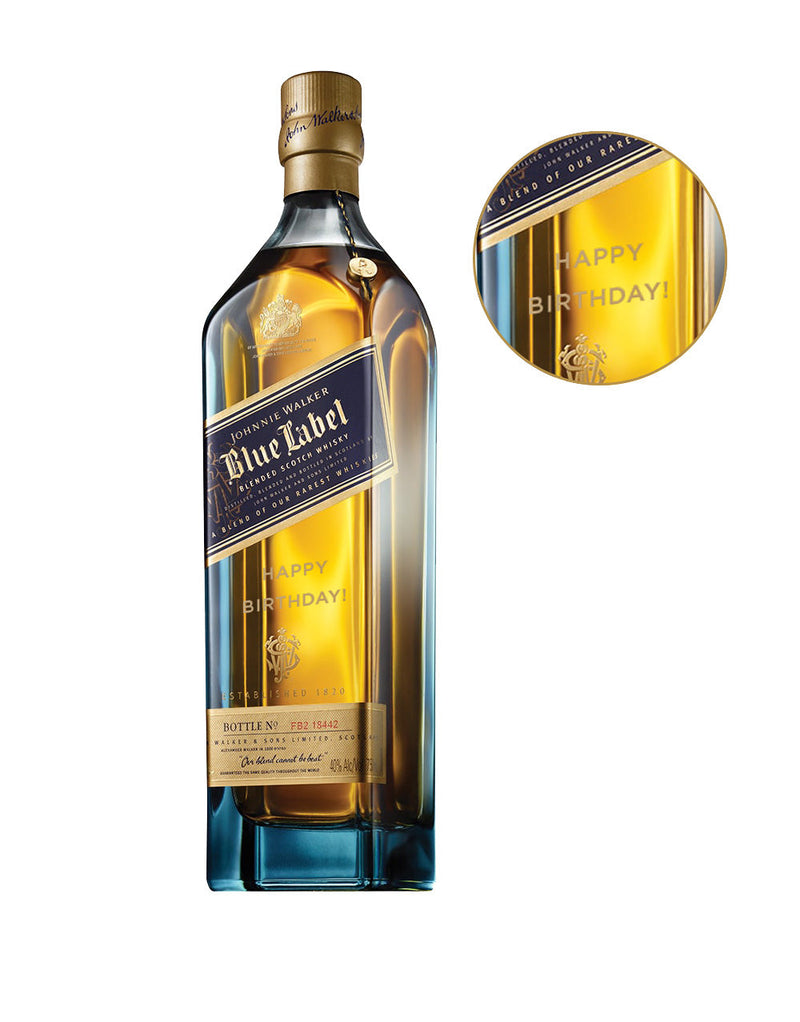 Johnnie Walker Blue Label® - 'Happy Birthday!' Engraved Bottle