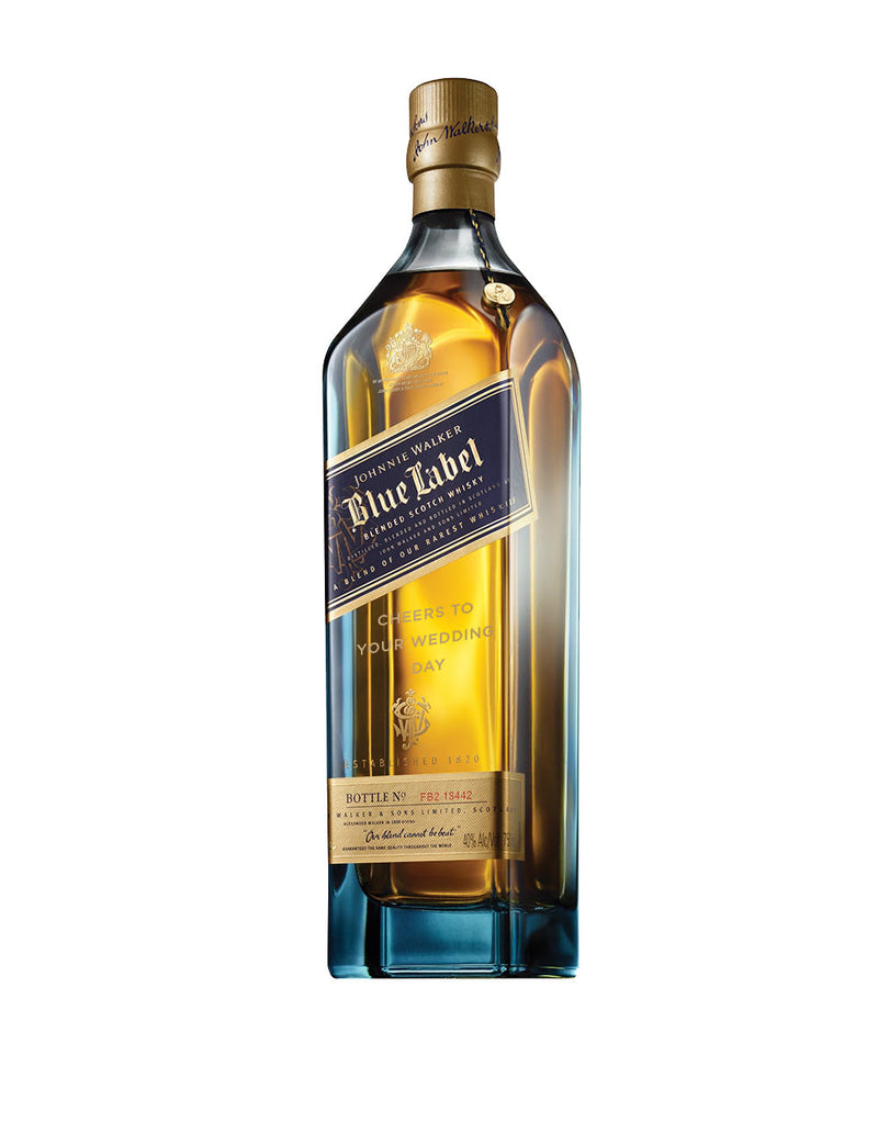 Johnnie Walker Blue Label® - 'Cheers to Your Wedding Day' Engraved Bottle