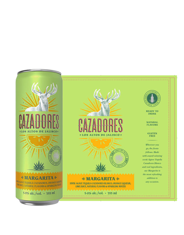 Tequila Cazadores Ready-To-Drink Margarita (24 Pack)