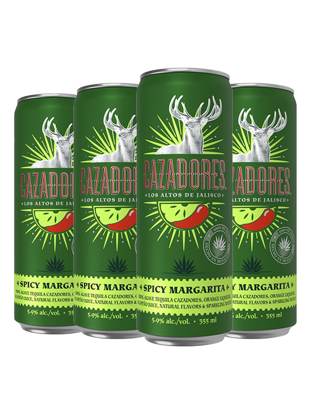 Tequila Cazadores Ready-To-Drink Spicy Margarita (24 Pack)