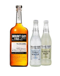 Mount Gay Black Barrel Rum with Fever-Tree Refreshing Light Ginger Beer (500Ml) and Refreshing Light Indian Tonic (500Ml)