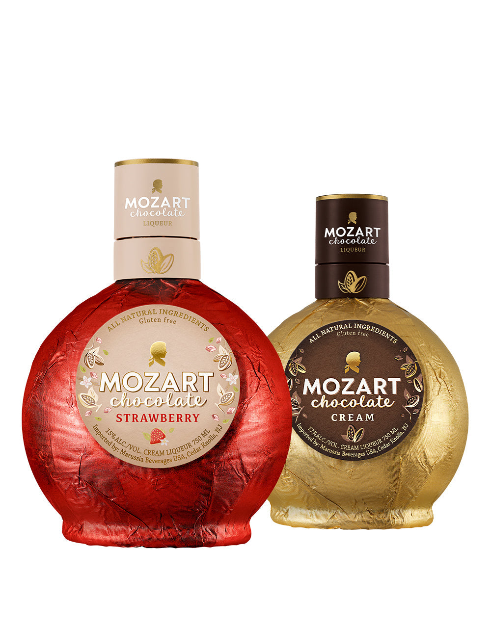 Mozart Chocolate Strawberry and Chocolate Cream Bundle