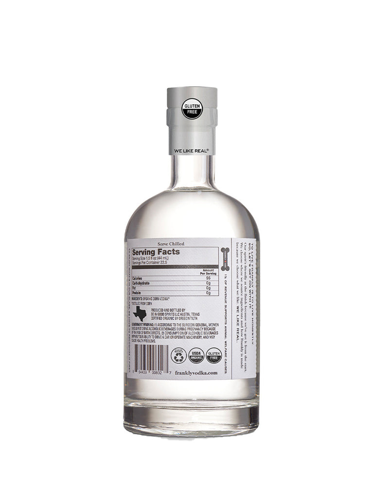 Frankly Organic Original Vodka (750ml)