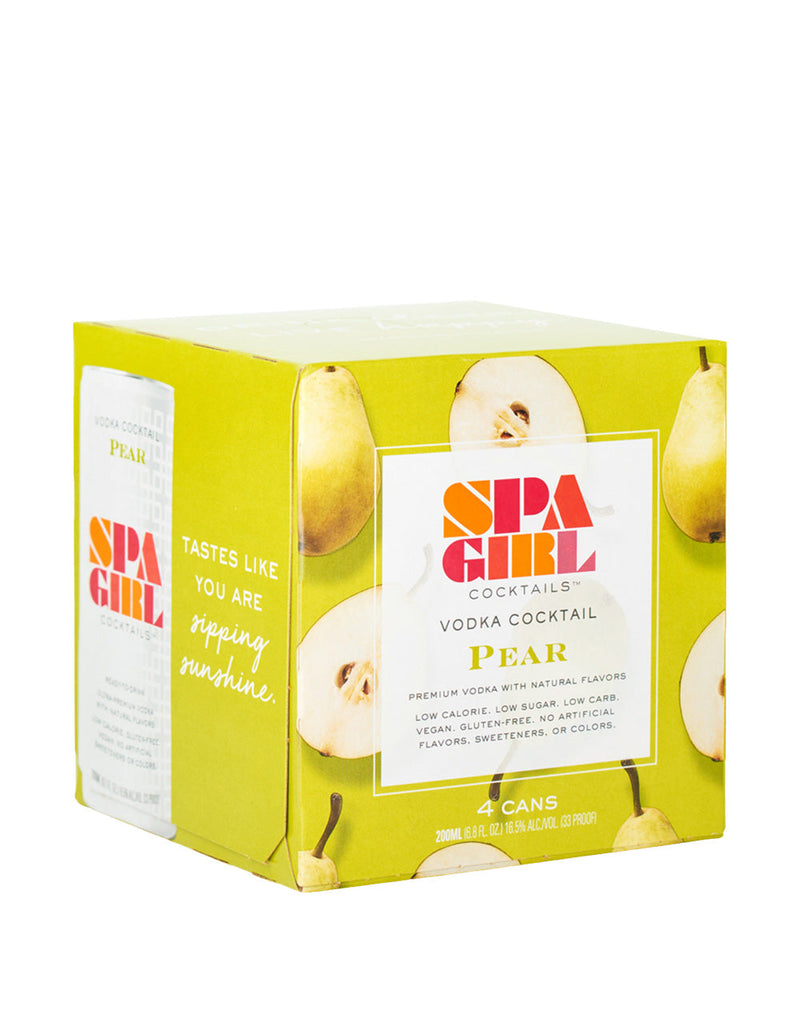 Spa Girl Cocktails Pear Vodka Cocktails (4 Pack)