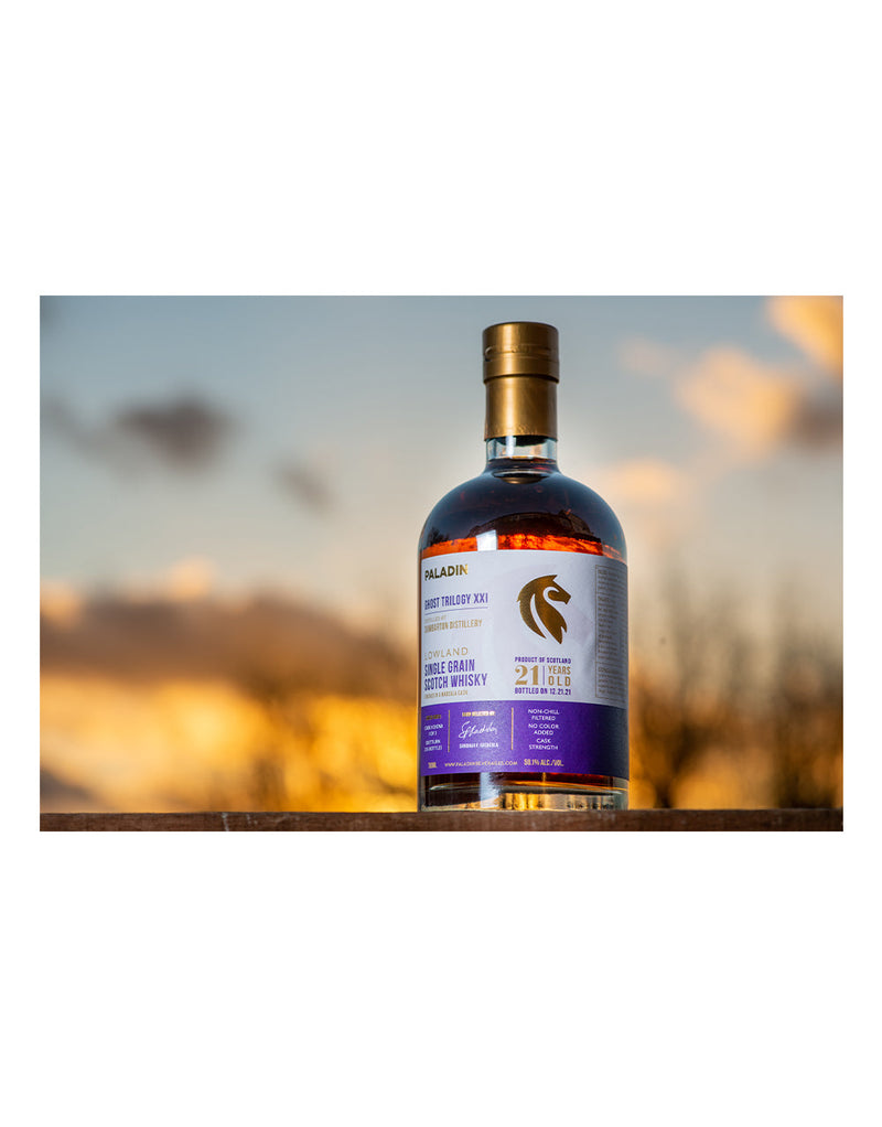 Pre-Order: PALADIN’S GHOST TRILOGY XXI DISTILLED AT DUMBARTON DISTILLERY AND FINISHED IN A MARSALA CASK