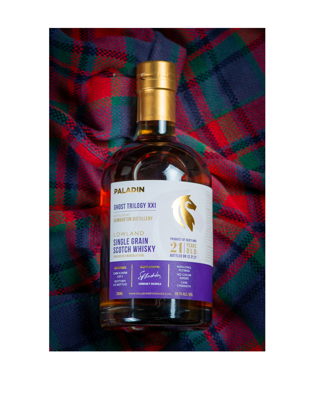 Pre-Order: PALADIN’S GHOST TRILOGY XXI DISTILLED AT DUMBARTON DISTILLERY AND FINISHED IN A MARSALA CASK