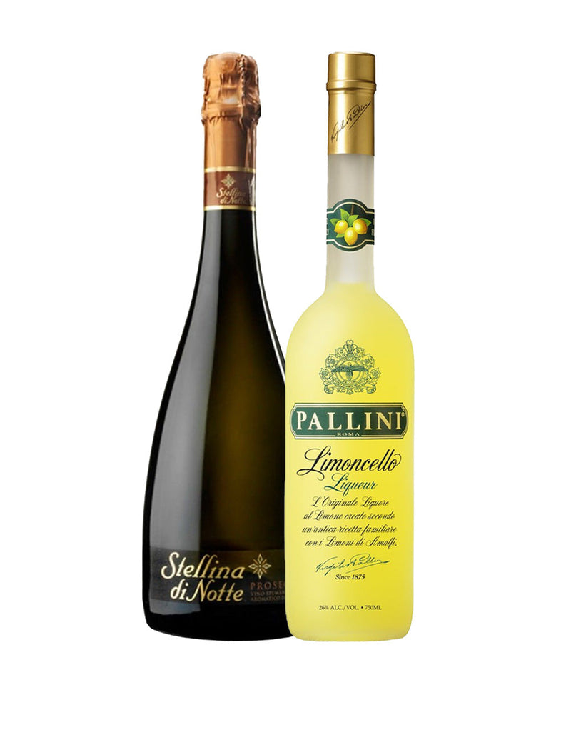 Pallini Limoncello with Stellina Di Notte Prosecco