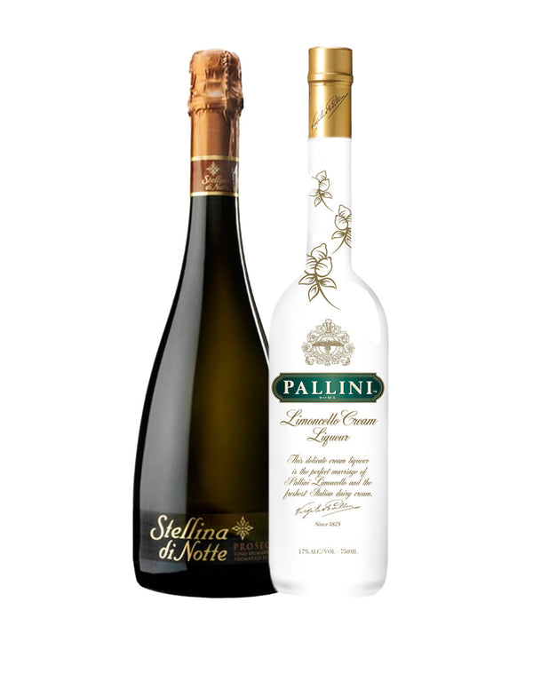 Pallini Limoncello Cream with Stellina Di Notte Prosecco