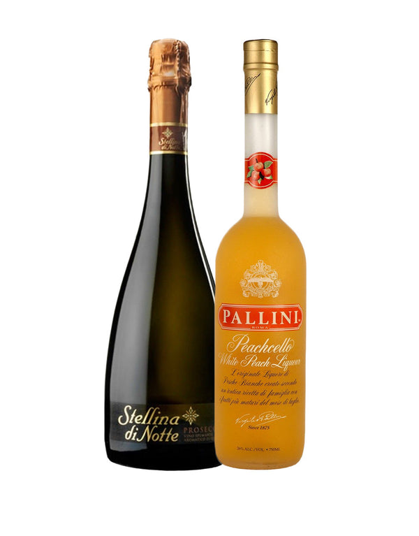 Pallini Peachcello with Stellina Di Notte Prosecco