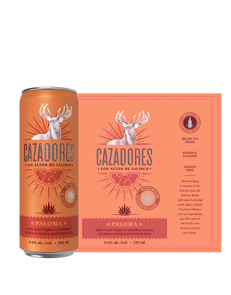 Tequila Cazadores Ready-To-Drink Paloma (4 Pack)