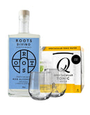 Roots Divino Bianco with Q Tonic 4 Pack Cans and ReserveBar Bar Tumbler (Set of 2)