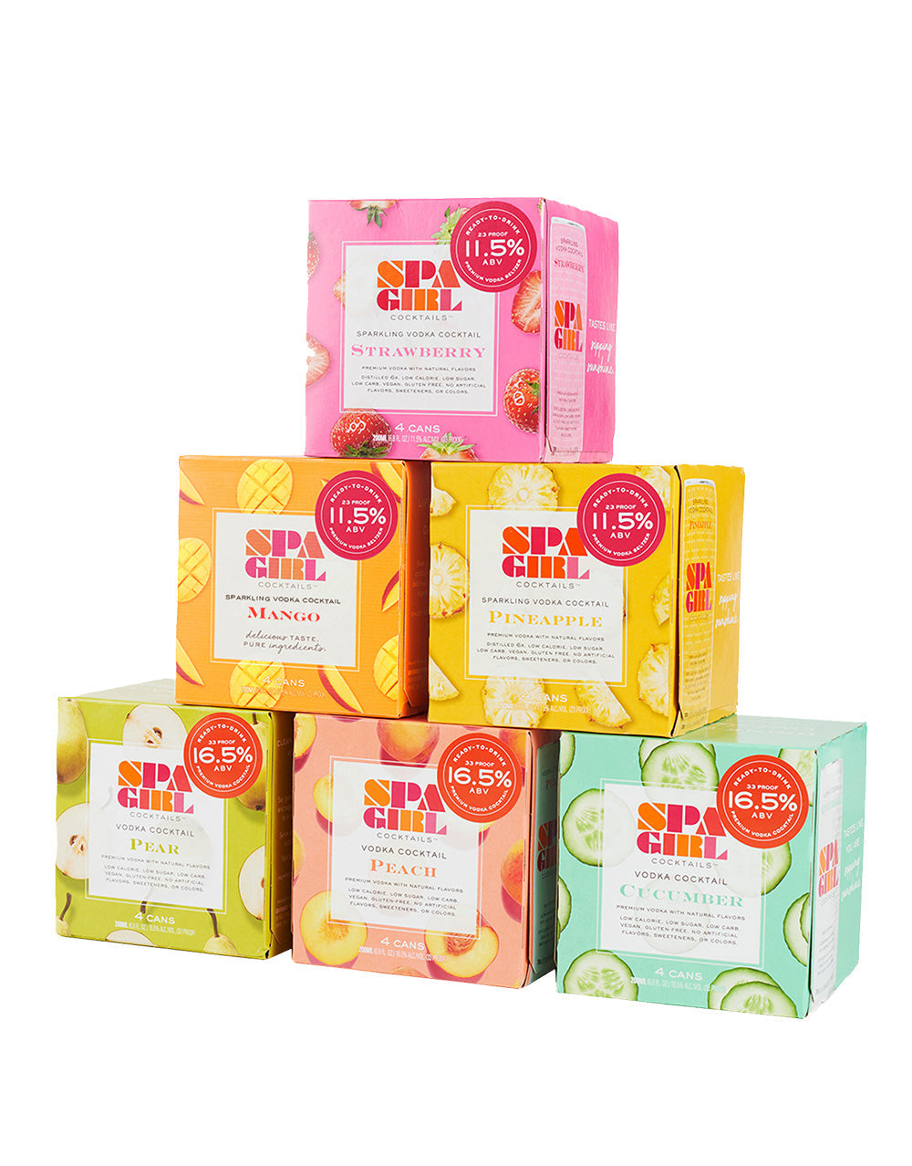 Spa Girl Cocktails Rainbow Pack (24 Pack)