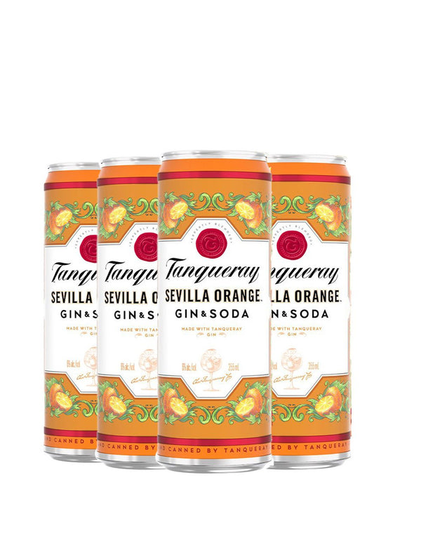 Tanqueray Sevilla Orange Gin & Soda (4-PACK)