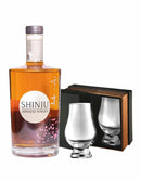 Shinju Japanese Whisky White Pearl with The Glencairn Whisky Glass in Presentation Box (Set of 2)