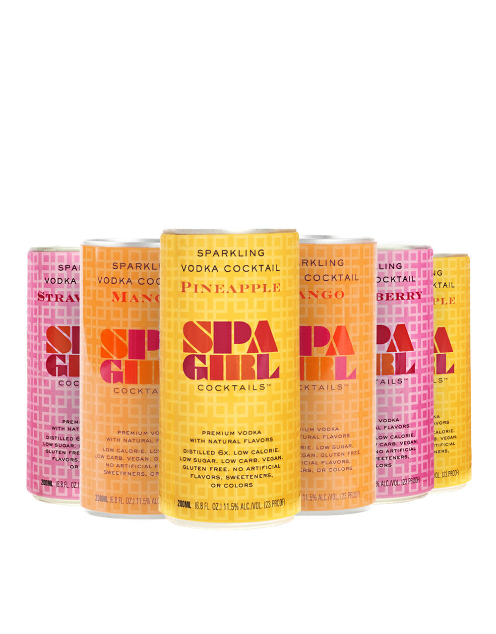 Spa Girl Cocktails Sparkling Vodka Cocktails (24 Pack)