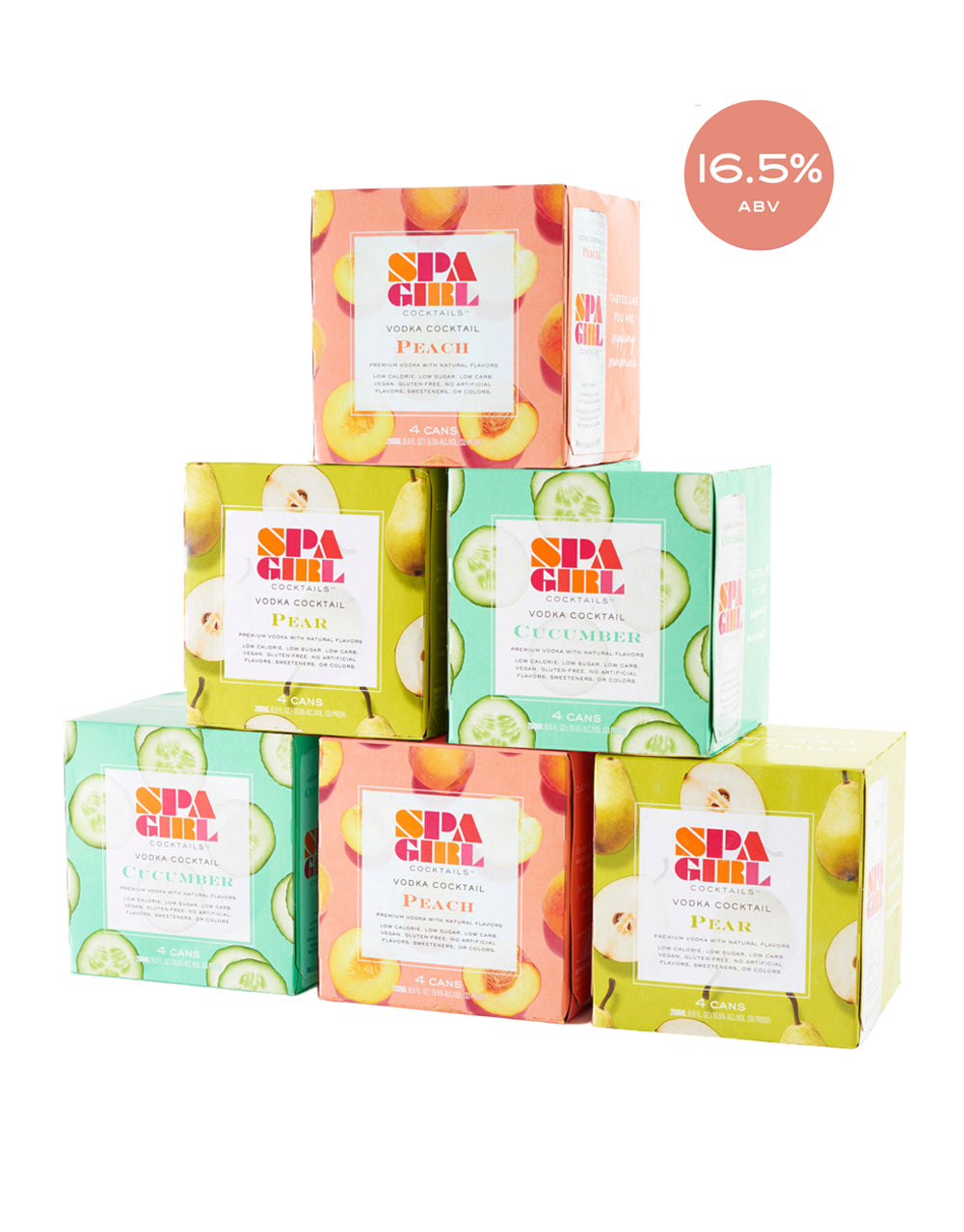 Spa Girl Cocktails Signature Vodka Cocktails (24 Pack)