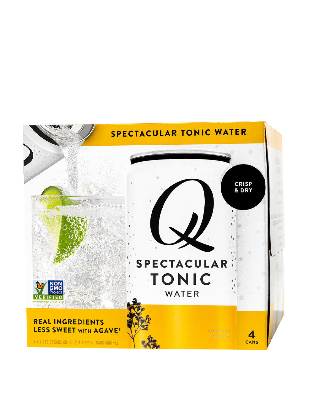 Roots Divino Bianco with Q Tonic 4 Pack Cans and ReserveBar Bar Tumbler (Set of 2)