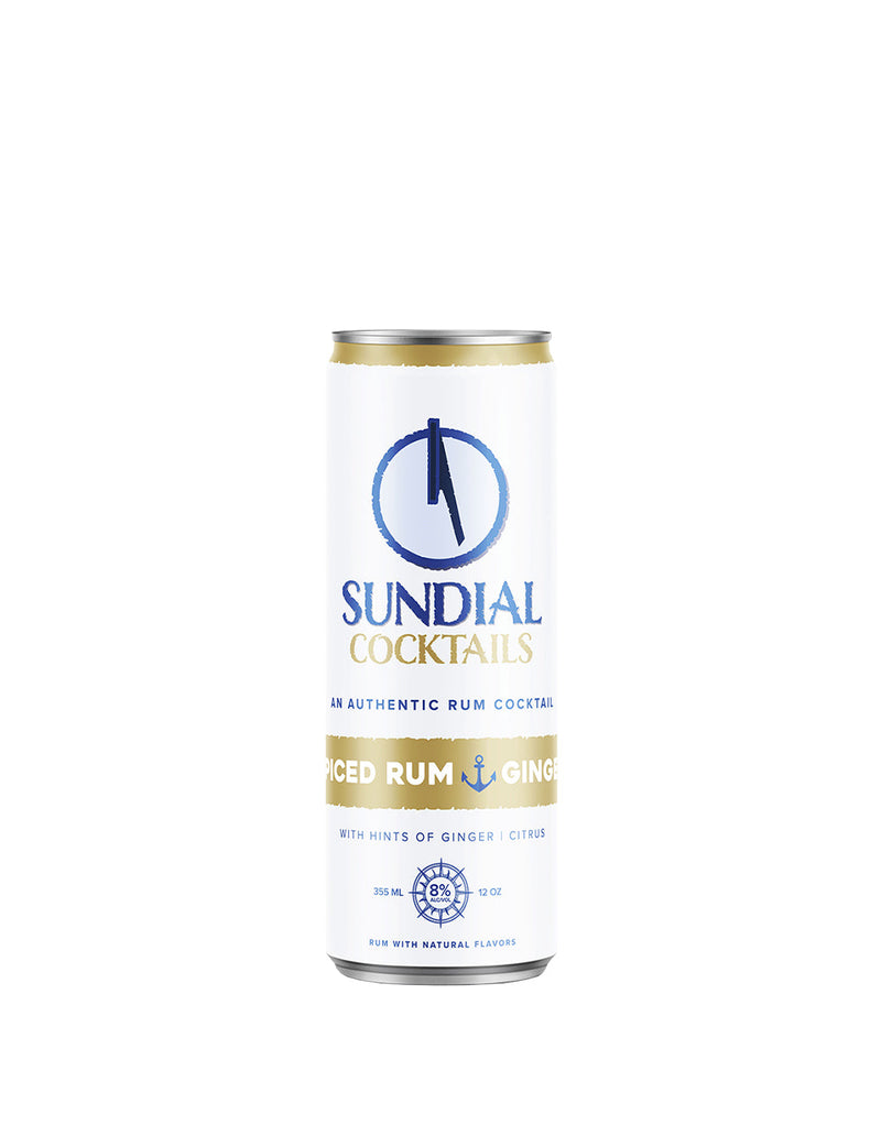 Sundial Cocktails Spiced Rum & Ginger (4 Pack)