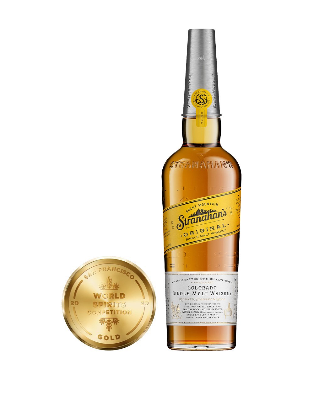 Stranahan's® Colorado Whiskey with Markham by Waterford Stacking Decanter & Tumbler Set of 2