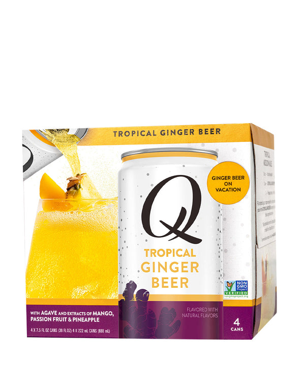 Q Tropical Ginger Beer 4 Pack Cans