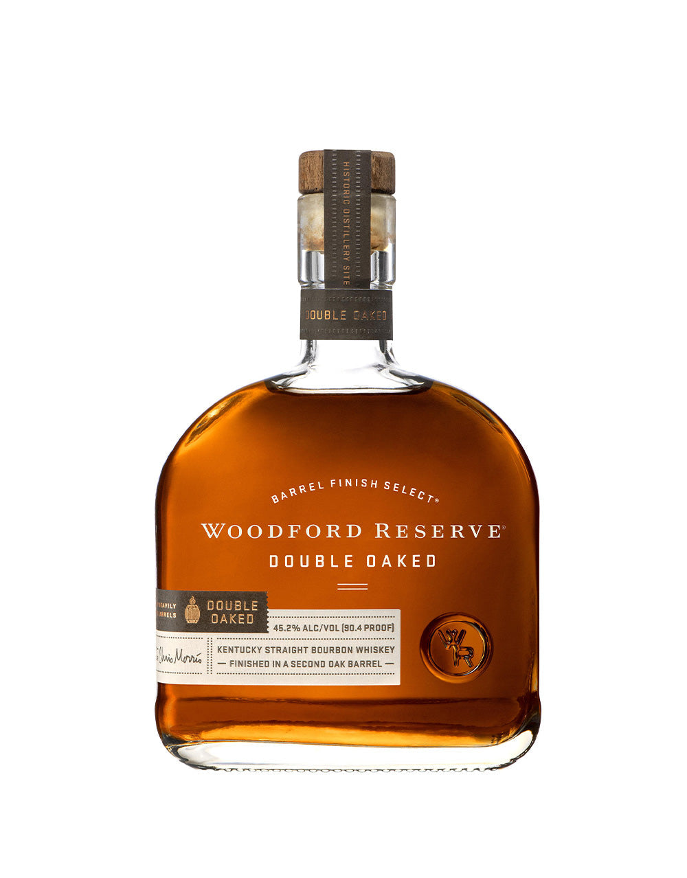 Woodford Reserve® Double Oaked Bourbon with Sugarfina Watercolor 3 Piece Bento Box and ReserveBar Rocks Glass (Set of 2)