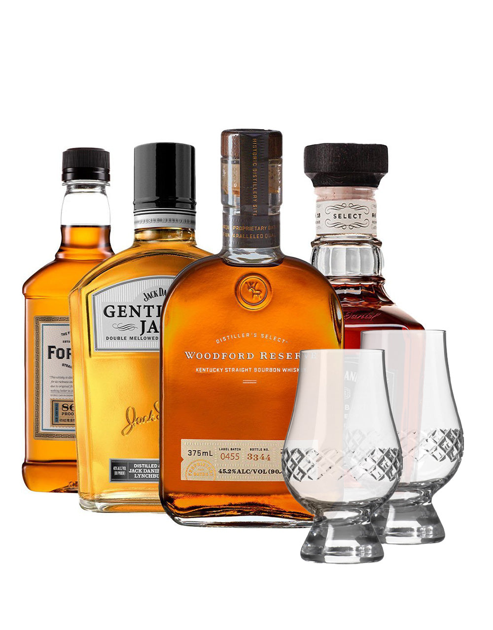 WHISKEY WORTH KNOWING: PREMIUM SPIRITS (375ml) with Rolf Glass Diamond Glencairn (set of 2)