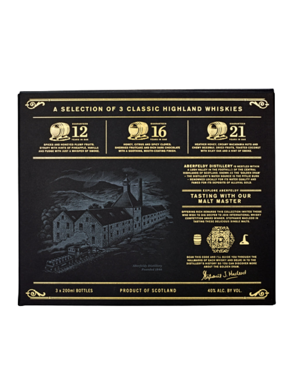 Aberfeldy Gifting Set - 12, 16 & 21 Year Old (200ml)