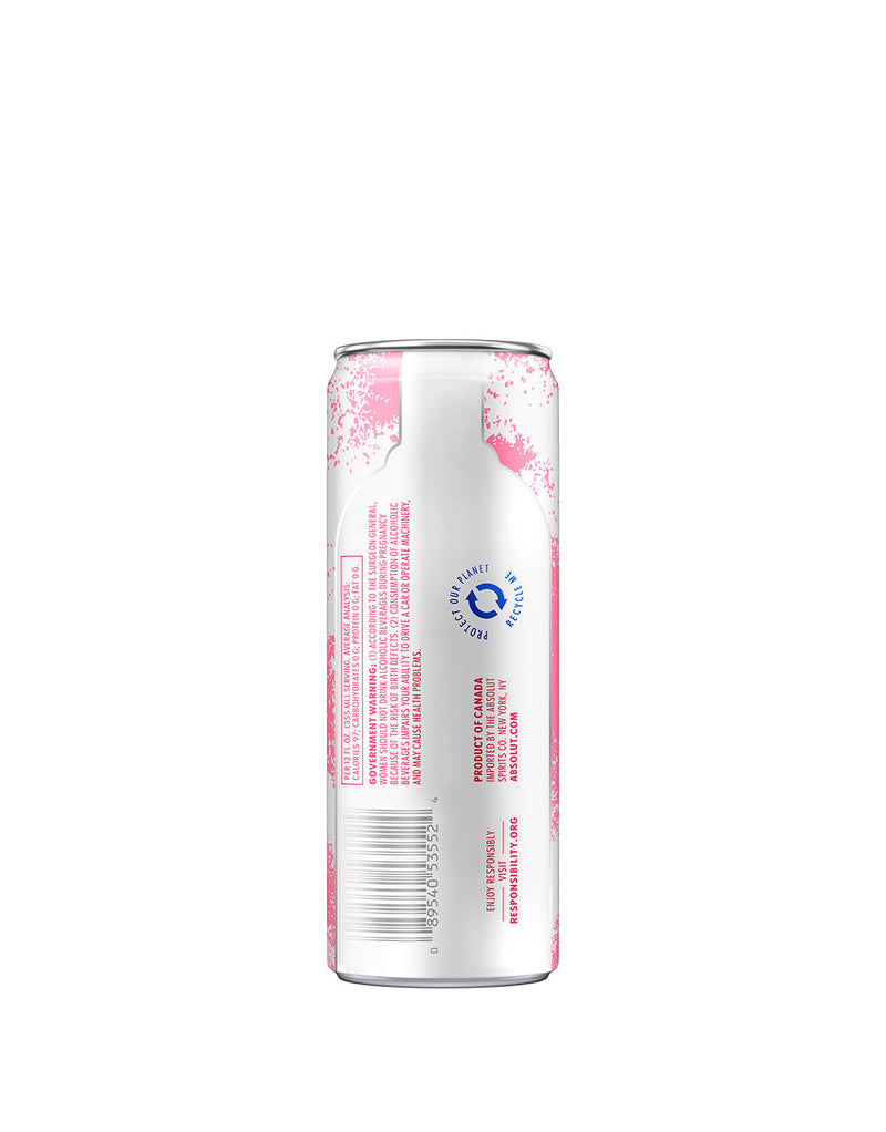 Absolut Vodka Soda Raspberry & Lemongrass (12 pack)