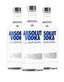 Absolut Original Vodka (3 Bottles)