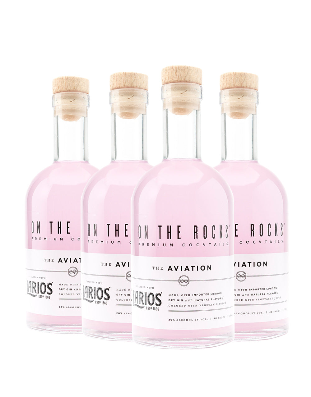 On The Rocks Cocktails Larios Aviation (4 Pack)