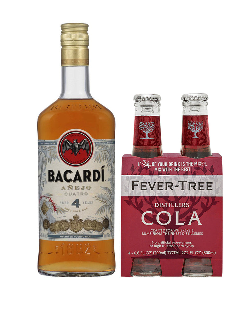 Fever-Tree Distillers Cola with BACARDÍ® Añejo Cuatro Rum